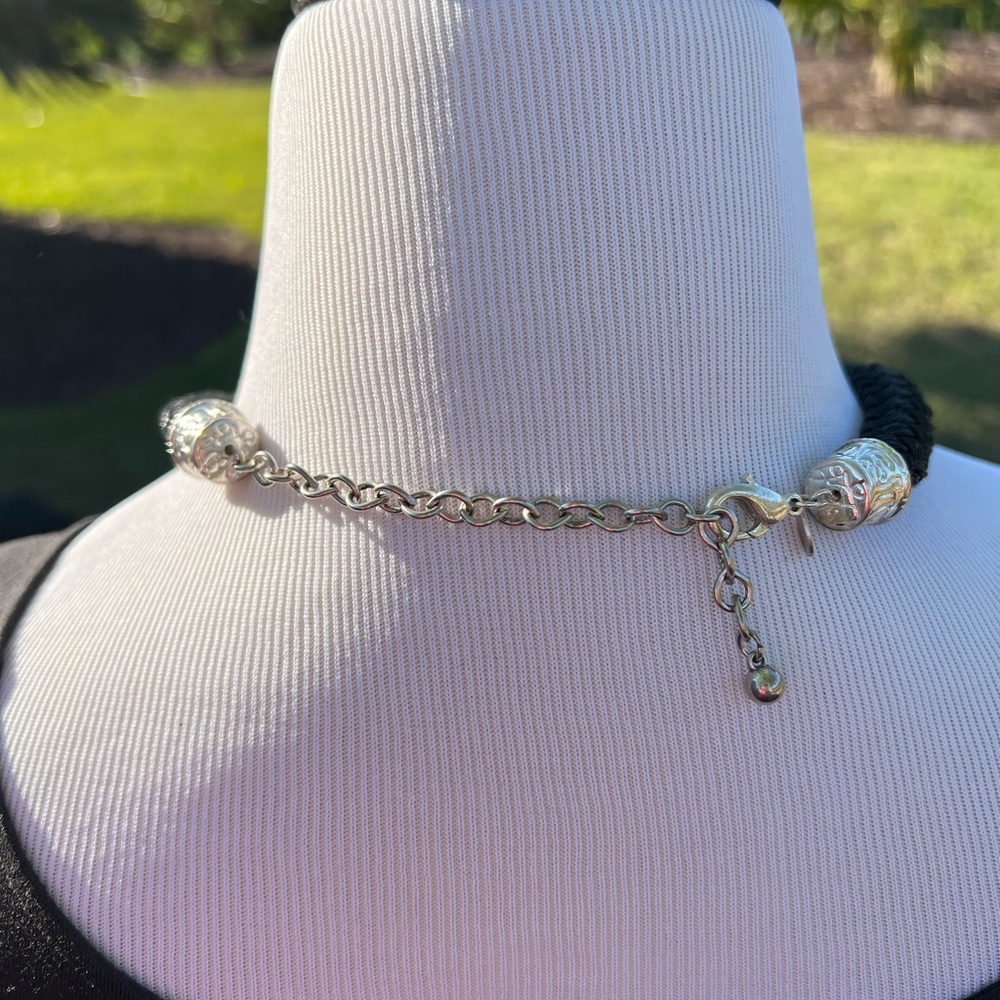 Chunky Silver Chico’s Statement Necklace - image 5